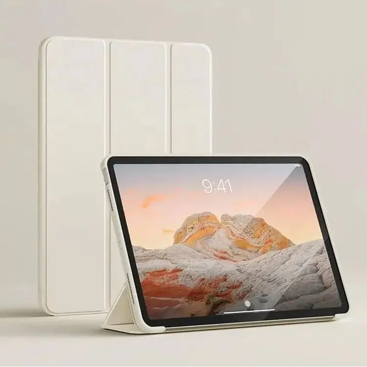 Чохол-книжка BeCover Tri Fold Soft TPU Silicone для Apple iPad Pro 13" M4 2024 Beige (711751) - фото 2