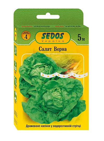 Насіння салату Верна 5 м (Насіння на стрічці)