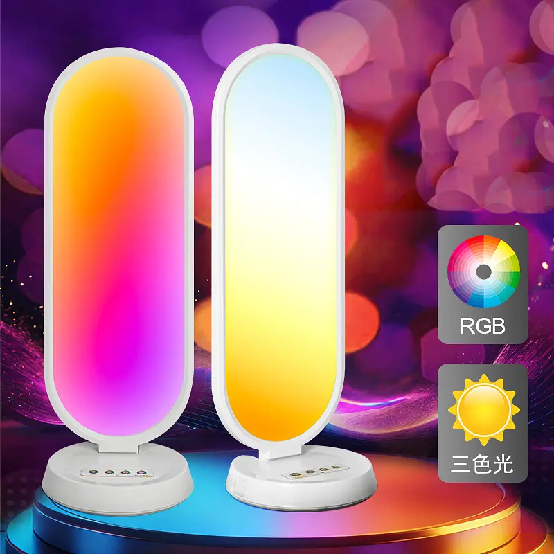 Настільна RGB LED-лампа MJ52 з регулюванням яскравості та температури світла 38 Вт + пульт - фото 3