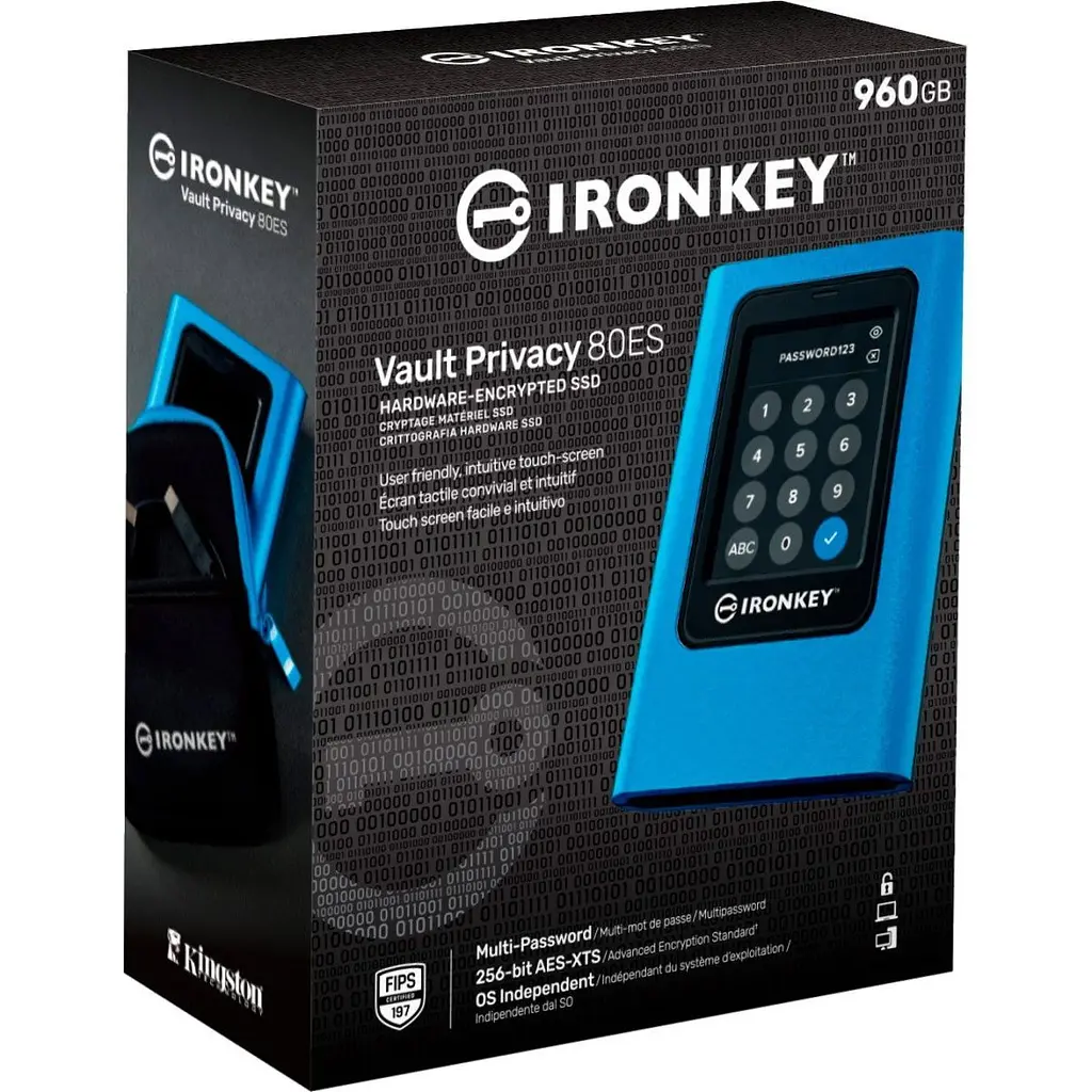 Наружный SSD накопитель Kingston IronKey Vault Privacy 80 960GB [IKVP80ES/960G] [113676] - фото 12