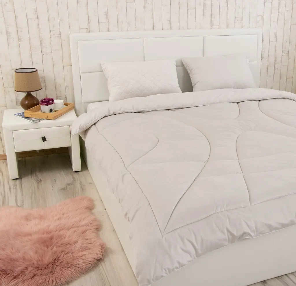 Ковдра велюрова Руно Soft Pearl з силіконовим наповнювачем, 140х205, бежева (321.55_Soft Pearl) - фото 3