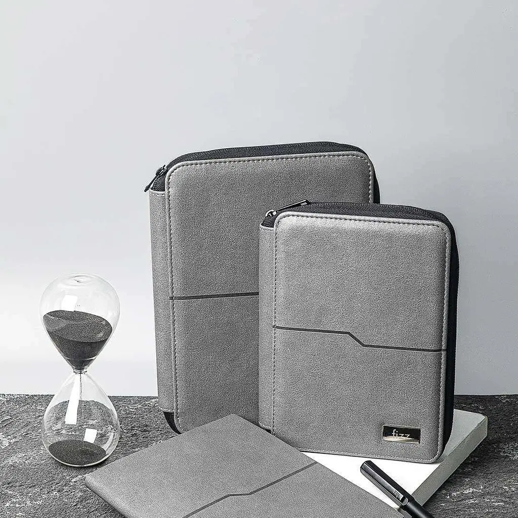 Блокнот для конференцій Fizz Business Zipper Bag Grey (6930114521372) [106561] - фото 2