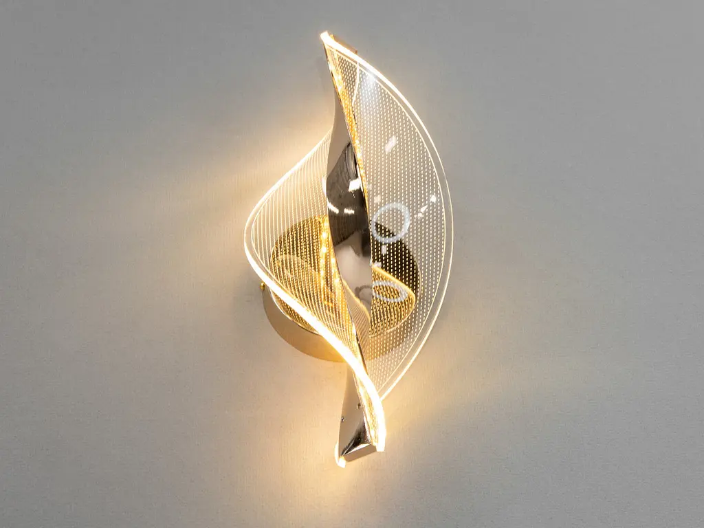 Бра настенное LED Diasha F3851-1 6W 330lm 220V золото акрил металл для дома - фото 5