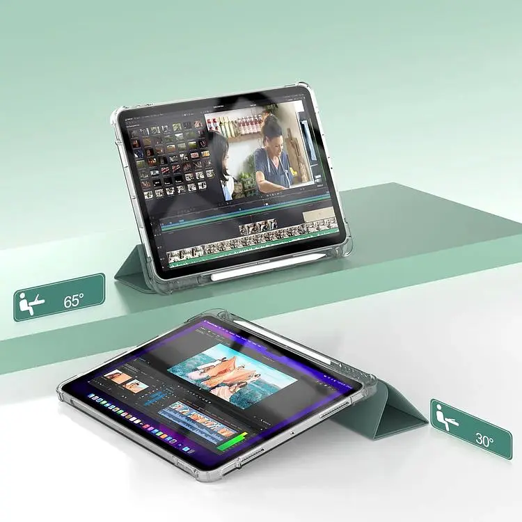 Чохол-книжка BeCover Soft Edge з кріпленням Apple Pencil для Apple iPad Air 11" M2/M3 2024/2025 Dark Green (711426) - фото 4