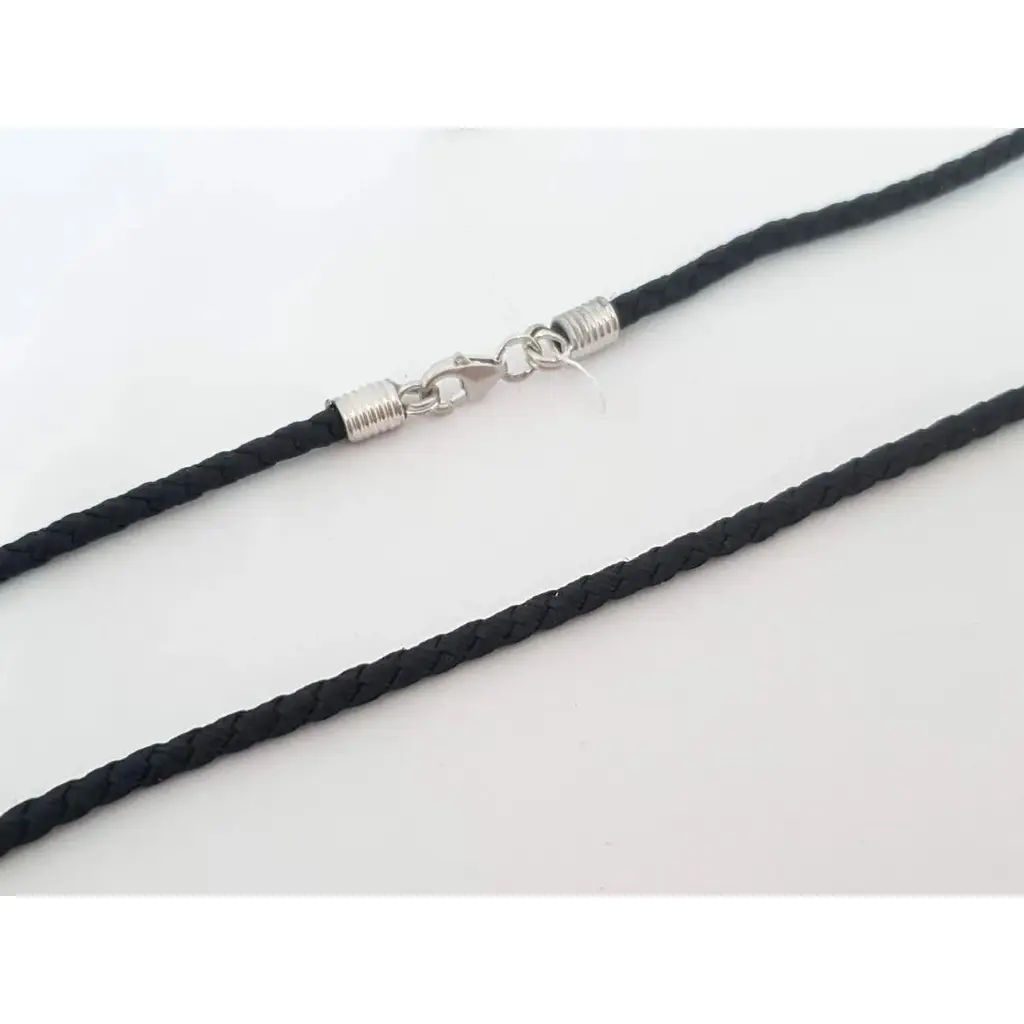 Ювелирный шнурок из текстиля Малина с серебряными вставками. 302/Р 45 - фото 2