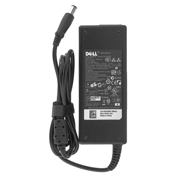 Блок живлення для ноутбука Dell 19.5V, 4.62A, 90W, 7.4x5.0-PIN, 3 hole, black (без кабеля !) - фото 3