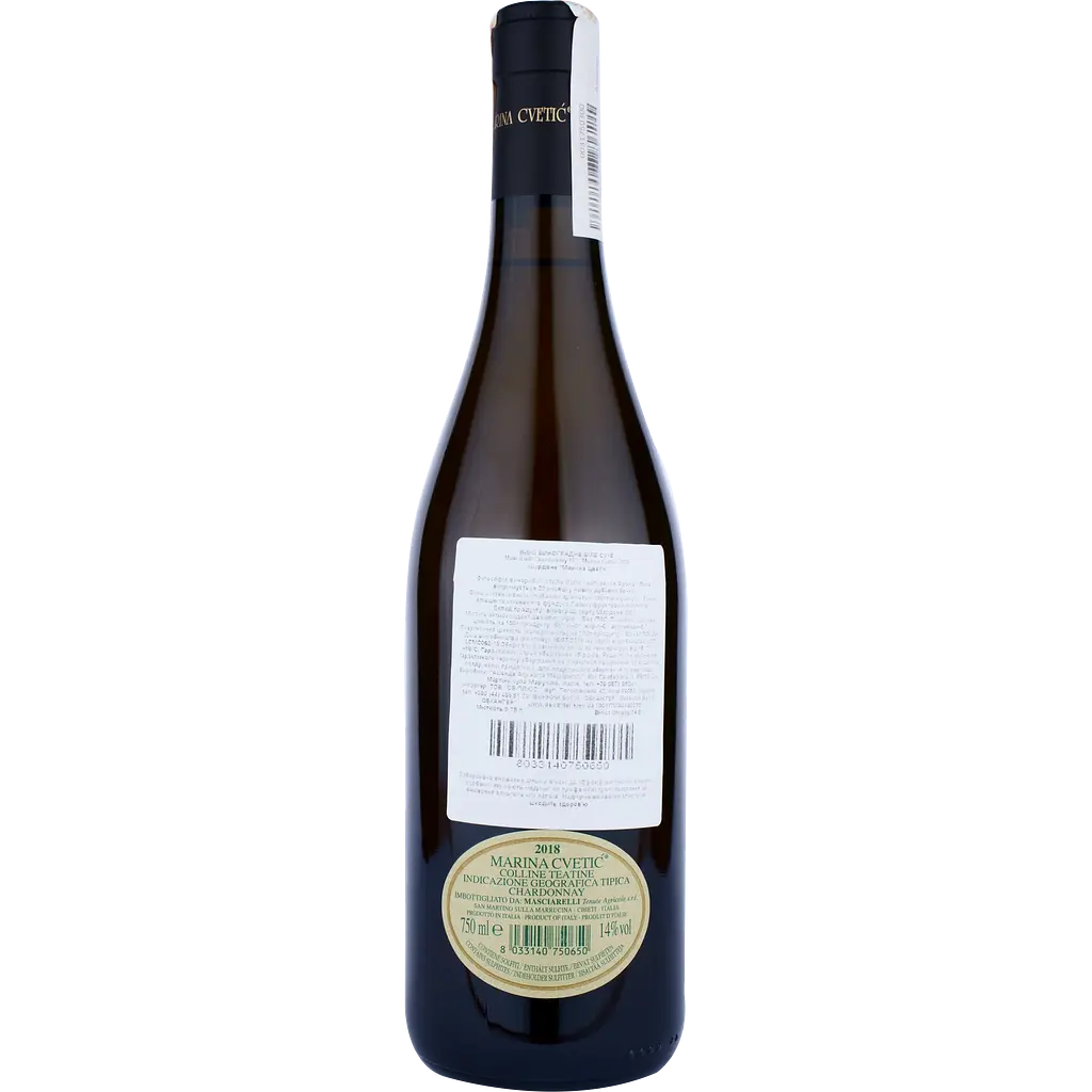 Вино Masciarelli IGT Chardonnay Marina Cvetic, белое, сухое, 14%, 0,75 л - фото 2