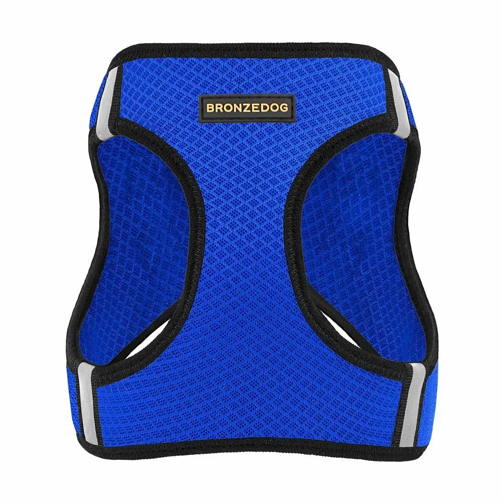 Шлея для собак Bronzedog Mesh Vest, розмір 2XS, 26х29 см, синя - фото 2