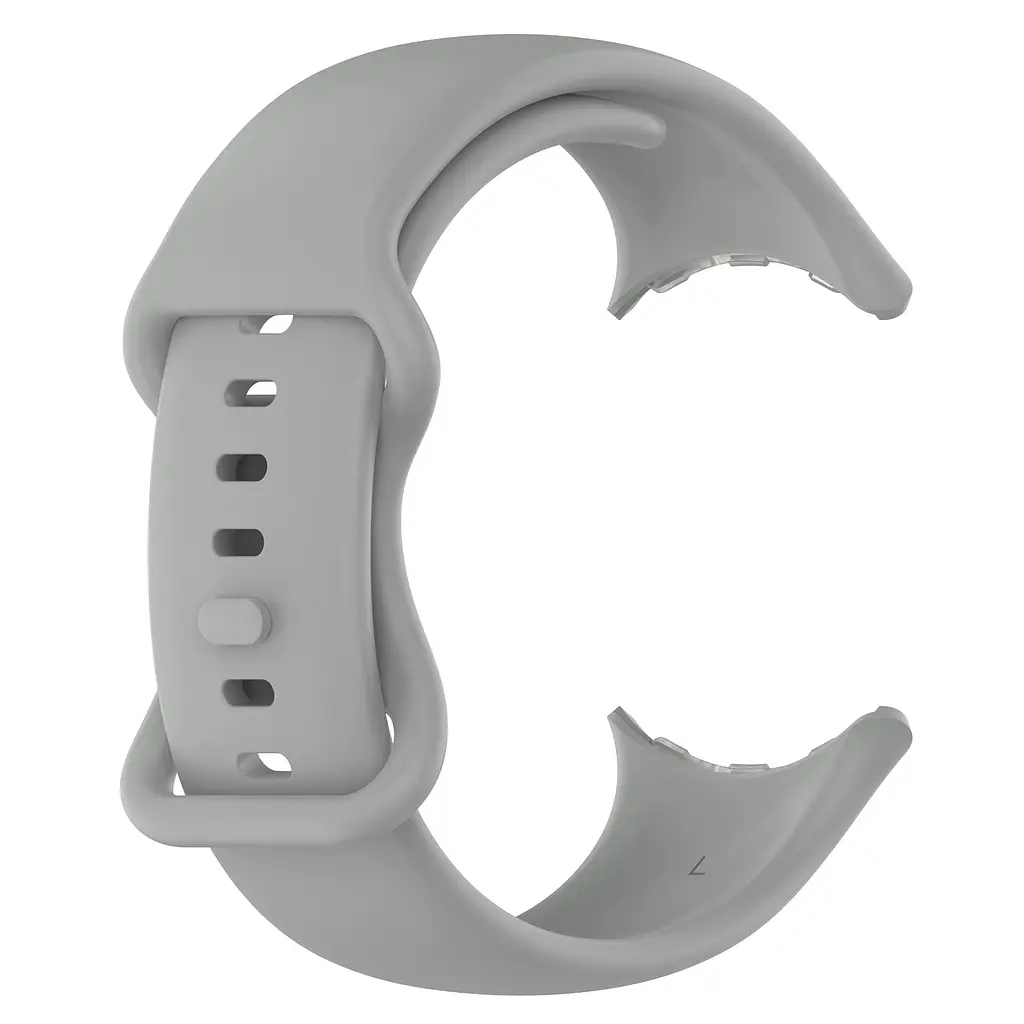 Силіконовий ремінець на смарт годинник Google Pixel Watch 3 45mm/4 45mm, Silicone, grey, зі зручною застібкою, на фітнес браслет, ArmorStandart (ARM84021) - фото 3