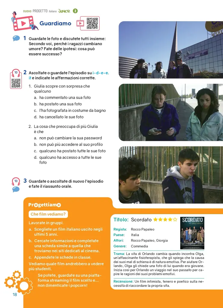 Progetto Italiano Junior Nuovo 3 Libro & Quaderno + audio + video (QR code) - фото 14
