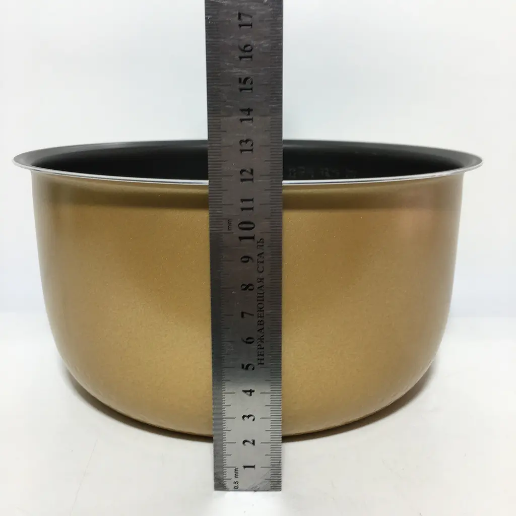 Кастрюля 4 л. для мультиварки DEX DMC-65 ( аналог DEX DIP-65), антипригарное покрытие, H=118 мм, D=235 мм - фото 7
