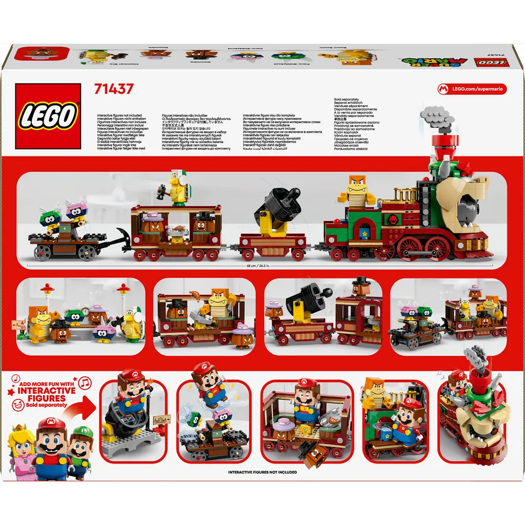 Конструктор LEGO Super Mario Швидкий потяг Боузера 1392 деталі (71437) - фото 9