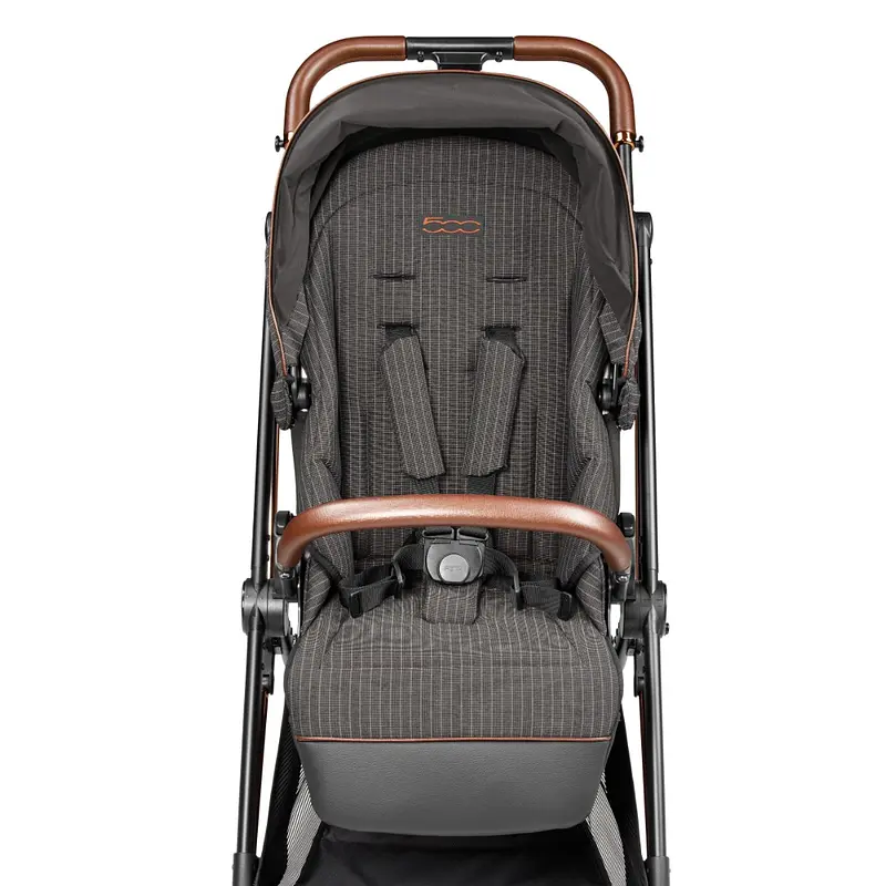 Коляска 2в1 Peg-Perego Vivace 500, изысканно-коричневая с полоской (PACK-VIV2100000003) - фото 5