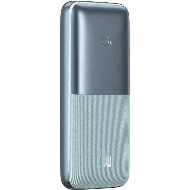 Внешний аккумулятор Baseus Bipow Pro Digital Display 10000 mAh 20W (PPBD040103) голубой - фото 3