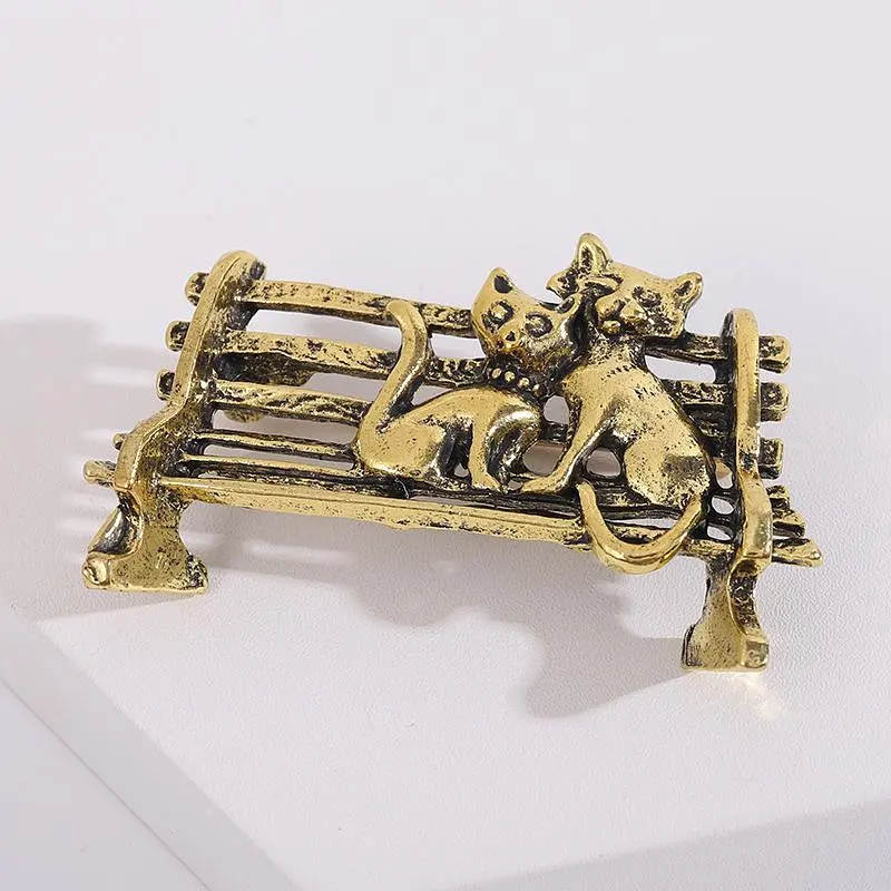 Брошь Коты на лавочке (494693252) - фото 3