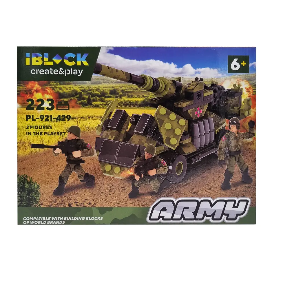 Конструктор Армія, 4 види (Вигляд 4) IBLOCK 19х25,5х5 см det0013263