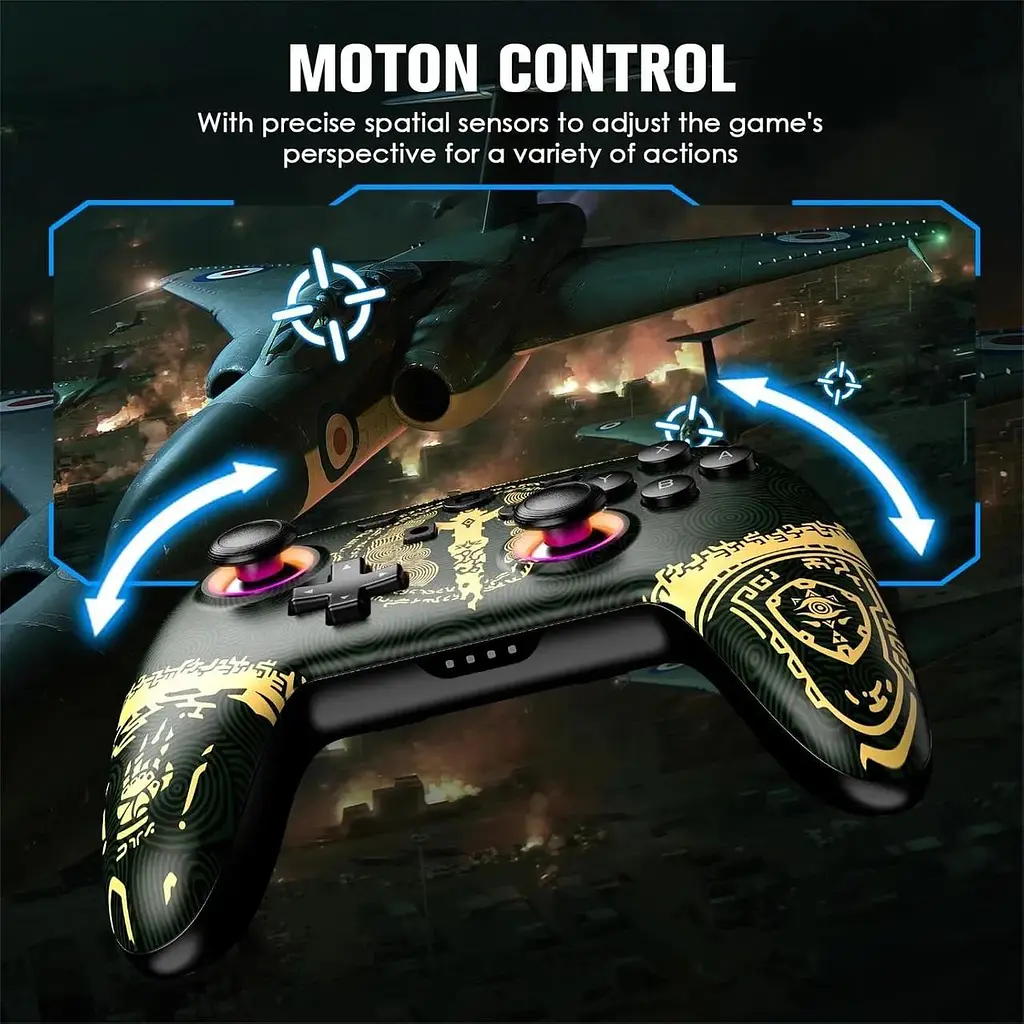Джойстик Switch Pro Controller сумісний з Nintendo Switch/Switch Lite/Switch OLED, 7 кольорів - фото 2