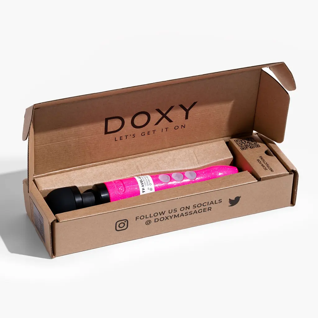 Вібромасажер DOXY Die Cast 3R Hot Pink, дуже потужний, перезаряджуваний, металевий корпус - фото 10