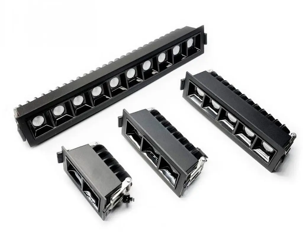 Світильник точковий врізний KLOODI KD-POINT 10X2 20W 3K BK - фото 2