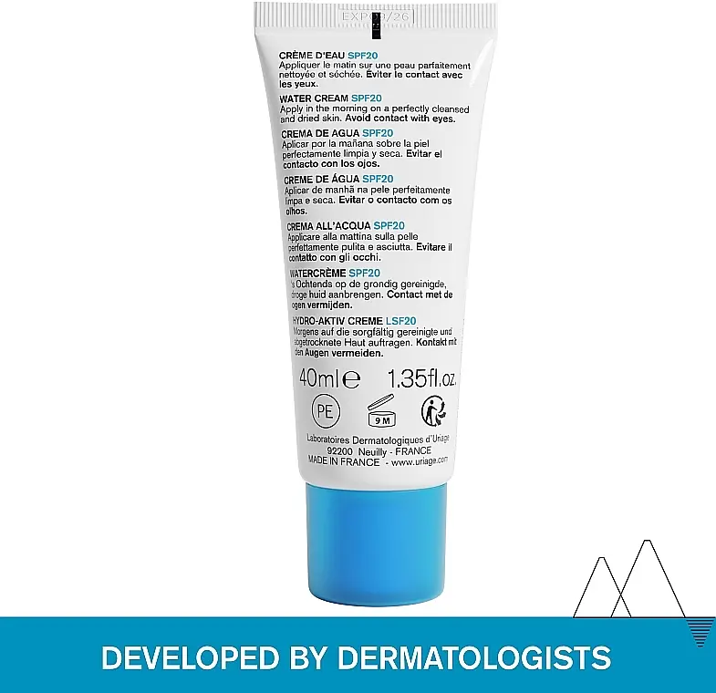 Зволожуючий крем Uriage Eau Thermale Creme D'Eau Legere SPF20 40 мл - фото 4