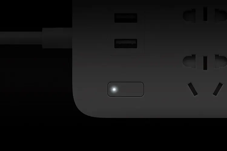 Подовжувач Xiaomi Mi Power Strip (6 розеток + 3 USB-port) фільтр універсальний білий - фото 3