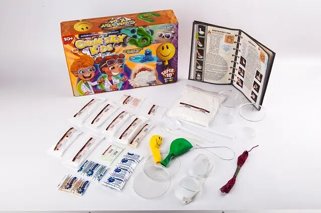 Набір дослідів CHEMISTRY KIDS укр 7905 CHK-01-01U,02U,03U,04U (2400677284013) shop (2400677284013) - фото 9