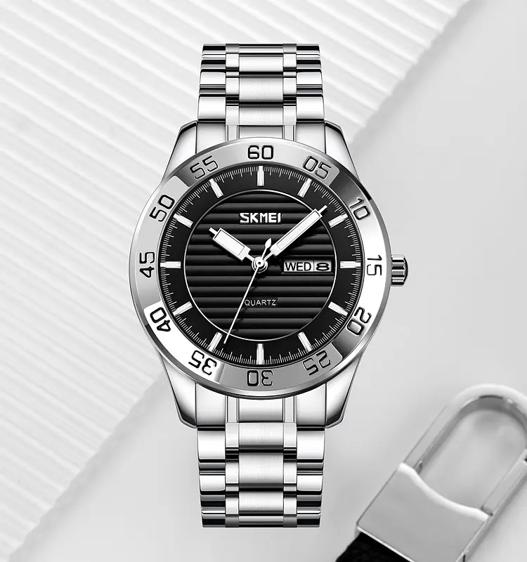 Наручний годинник Skmei 9293 Silver Black, 9293SIBK (18377) - фото 8