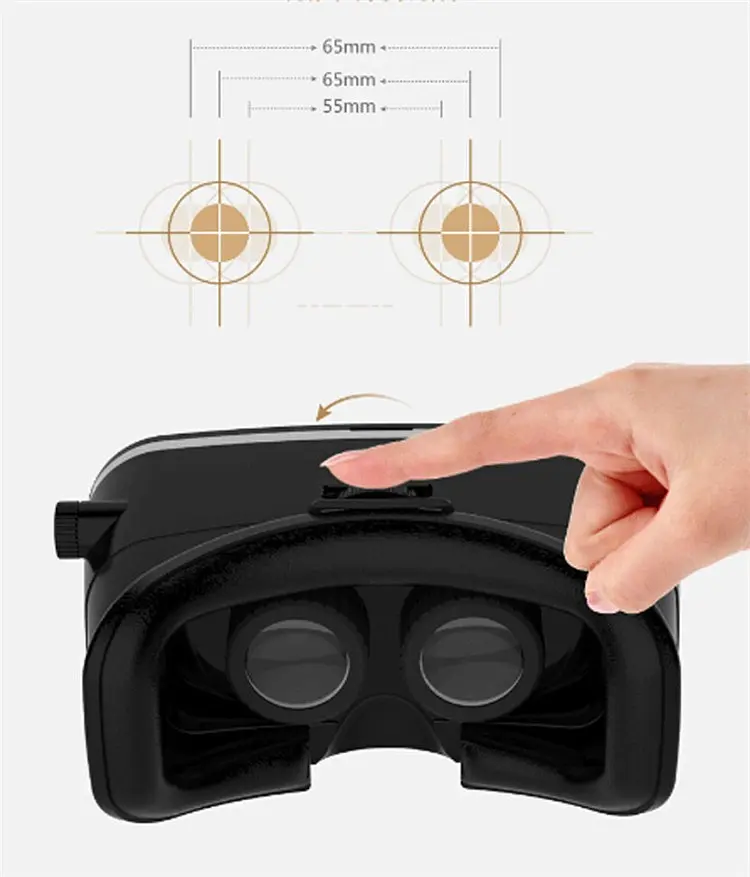 3D Окуляри віртуальної реальності VR Shinecon з Джойстиком пультом Blutooth Чорні - фото 5