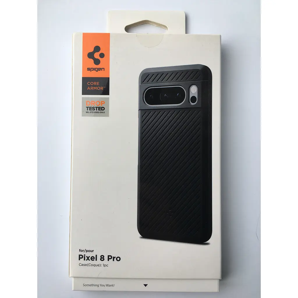 Оригинальный противоударный чехол Spigen Core Armor для Pixel 8 Pro (6.7") Matte Black ACS06332 - фото 3