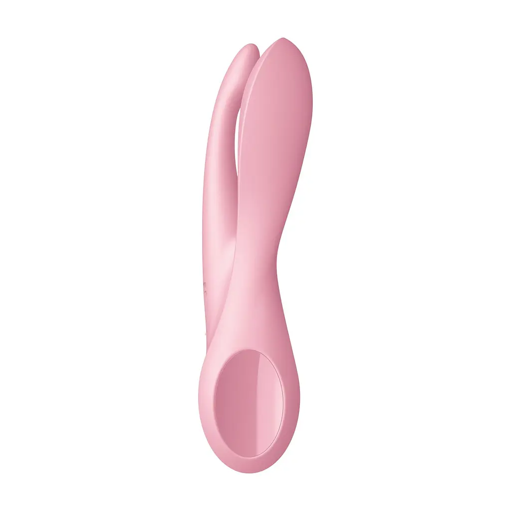 Кліторальний вібратор Satisfyer Threesome 1 Pink з трьома гнучкими пальчиками - фото 3