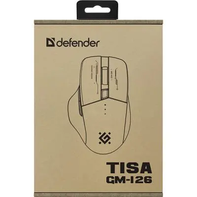 Компьютерная мышка Defender Tisa GM-126 LED Wireless/Bluetooth White/Blue (52126) - фото 6