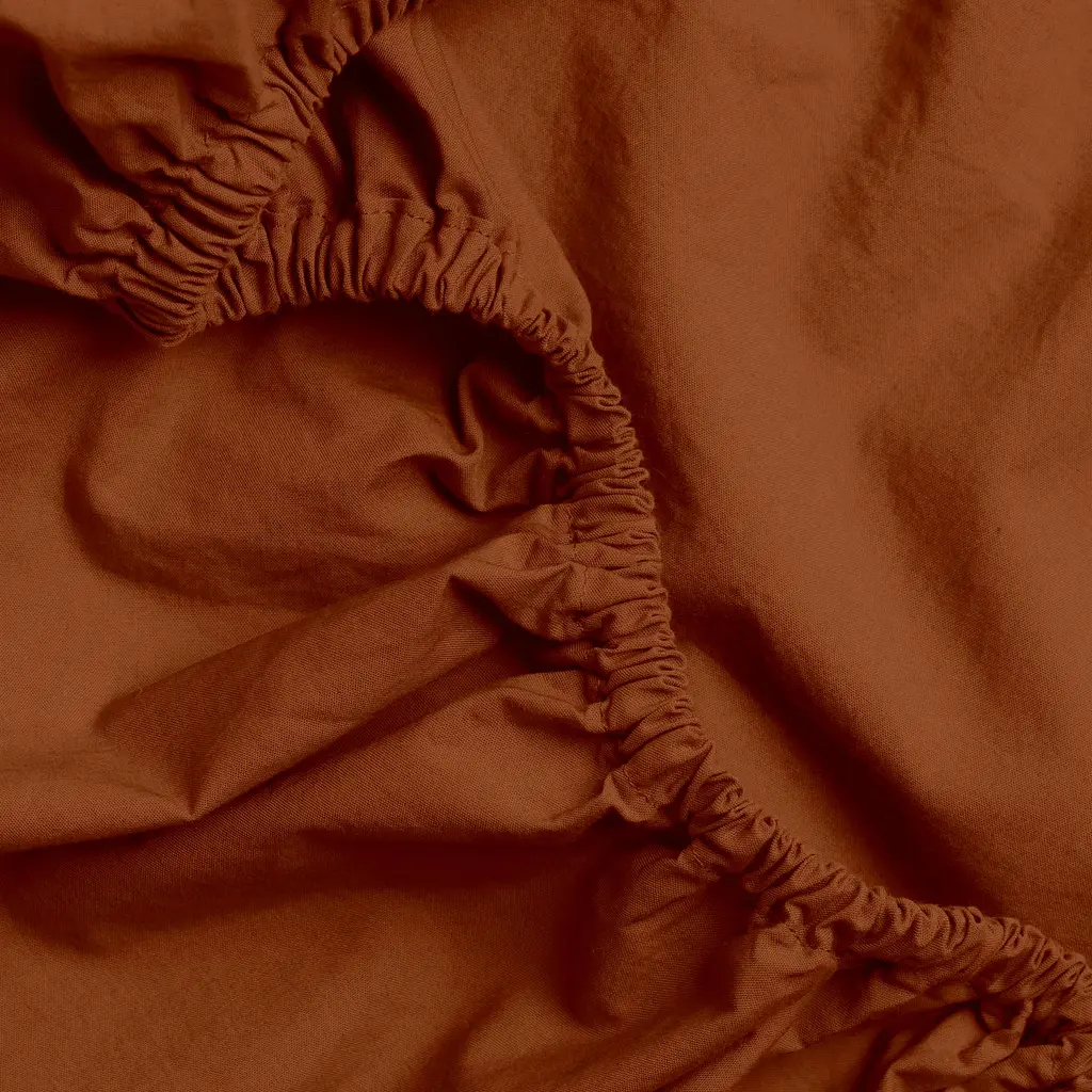 Простирадло на резинці з вареної бавовни Cosas Cinnamon 150х200х20 см (122WashedCottonСinnamon_150x200x20) - фото 2
