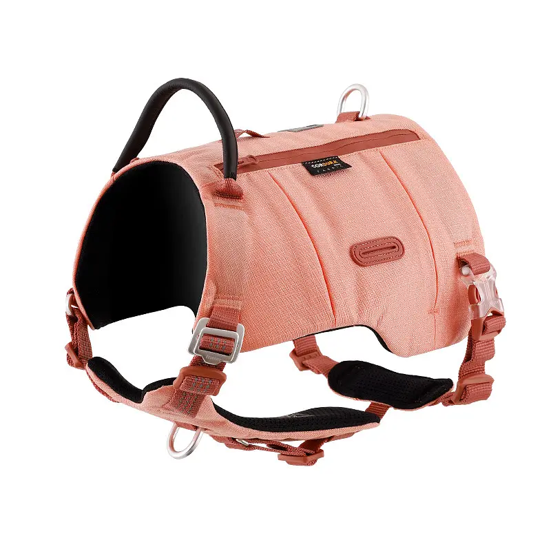 Шлейка для собак Truelove TLB2251 світловідбивна, з водонепроникної тканини Cordura, регульована Рожевий, XL