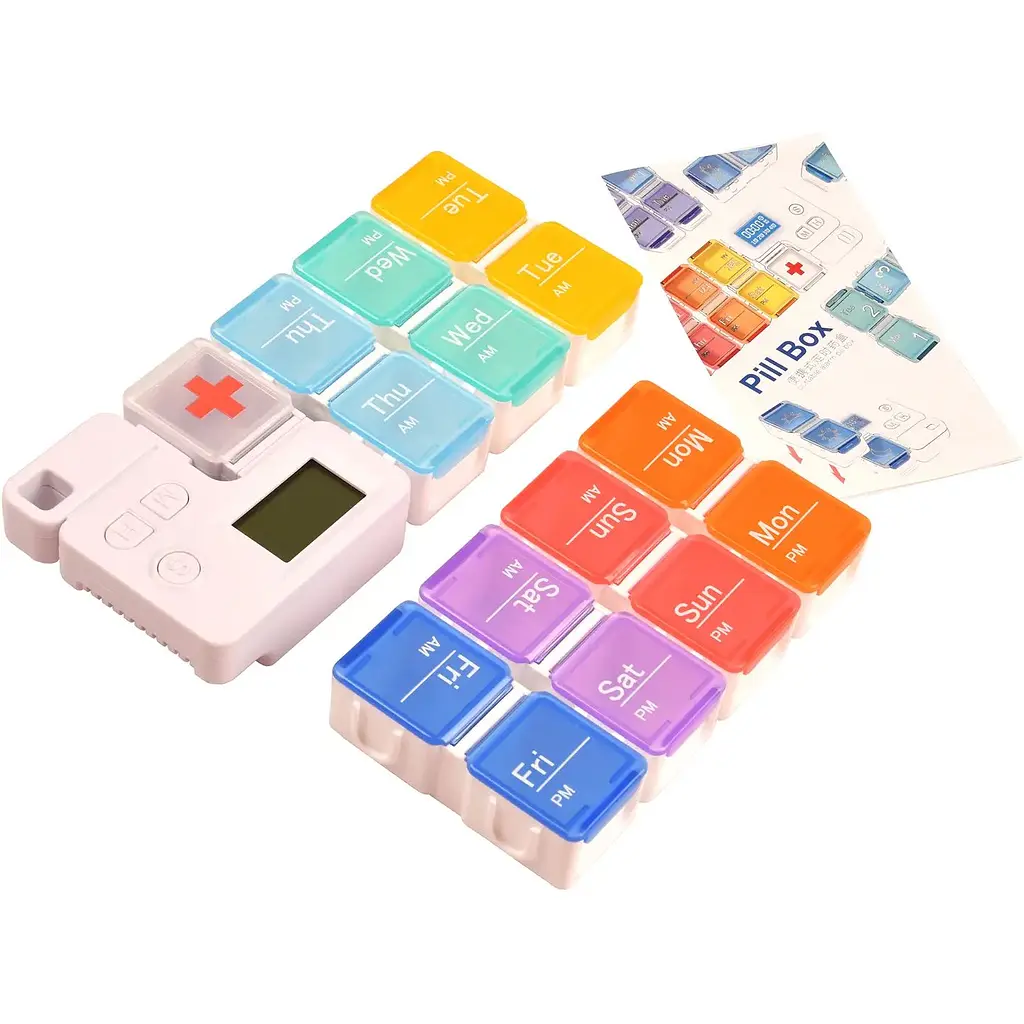 Таблетниця органайзер Supretto на 15 комірок з таймером (8701) - фото 6