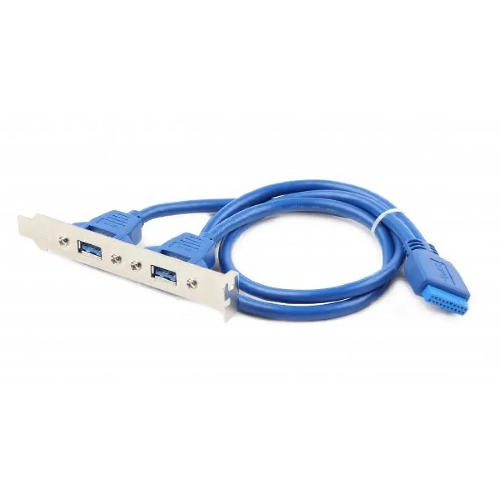 Кабель для передачи данных USB 3.0 розетка на кронштейні 10P 45 см Cablexpert (CC-USB3-RECEPTACLE) - фото 2