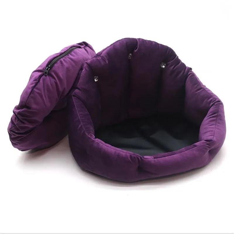 Лежак Zoo-hunt для собак та котів Фараон фіолетовий №1 32х43х31 см - фото 4