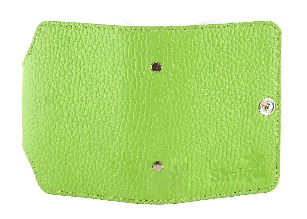 Визитница кожаная SHVIGEL 7.6х10.5 см acs0015996 - фото 3