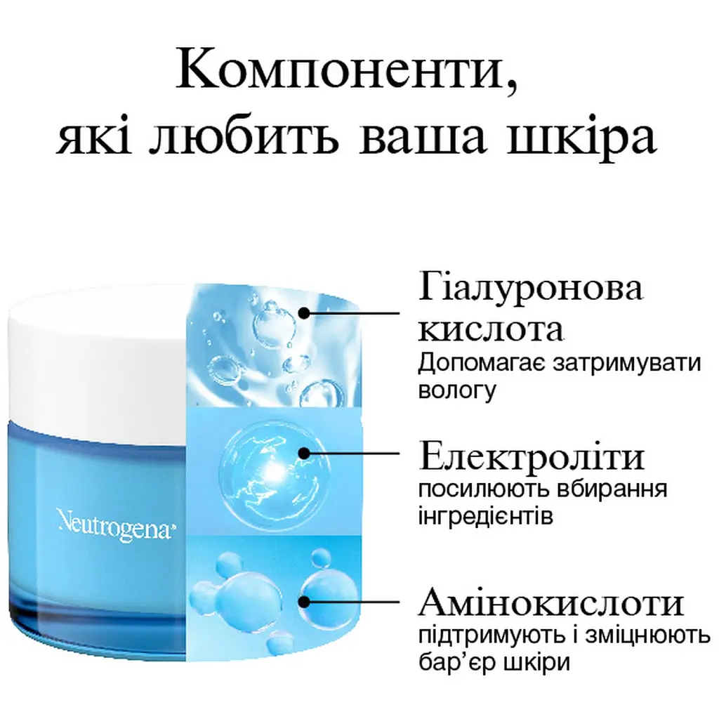 Зволожувальний гель для обличчя Neutrogena Hydro Boost для нормальної та комбінованої шкіри 50 мл (90766000) - фото 7