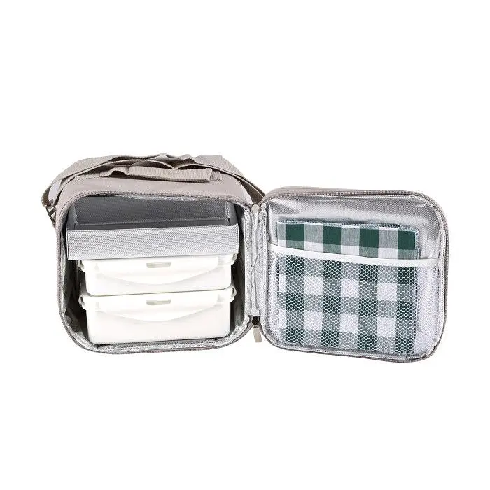 Сумка для обедов Bergner Walking anywhere 23X22X13.5 см (BG-3652-GY) - фото 2