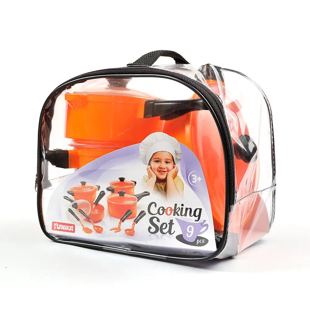 Набір посуду іграшковий “Cooking Set” (9 pcs) помаранчева кулька - фото 2