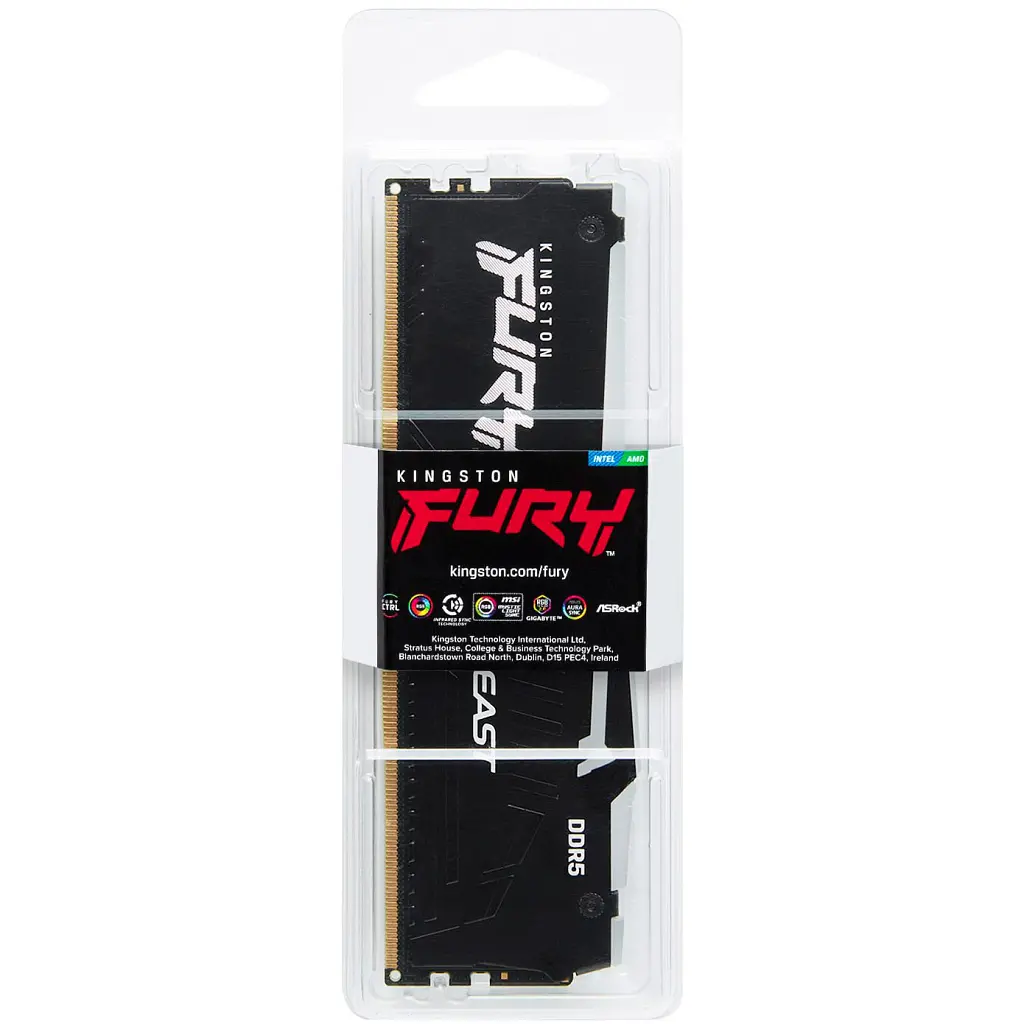 Модуль пам'яті для комп'ютера DDR5 16GB 6400 MHz Beast RGB XMP Kingston Fury (ex.HyperX) (KF564C32BBA-16) - фото 3