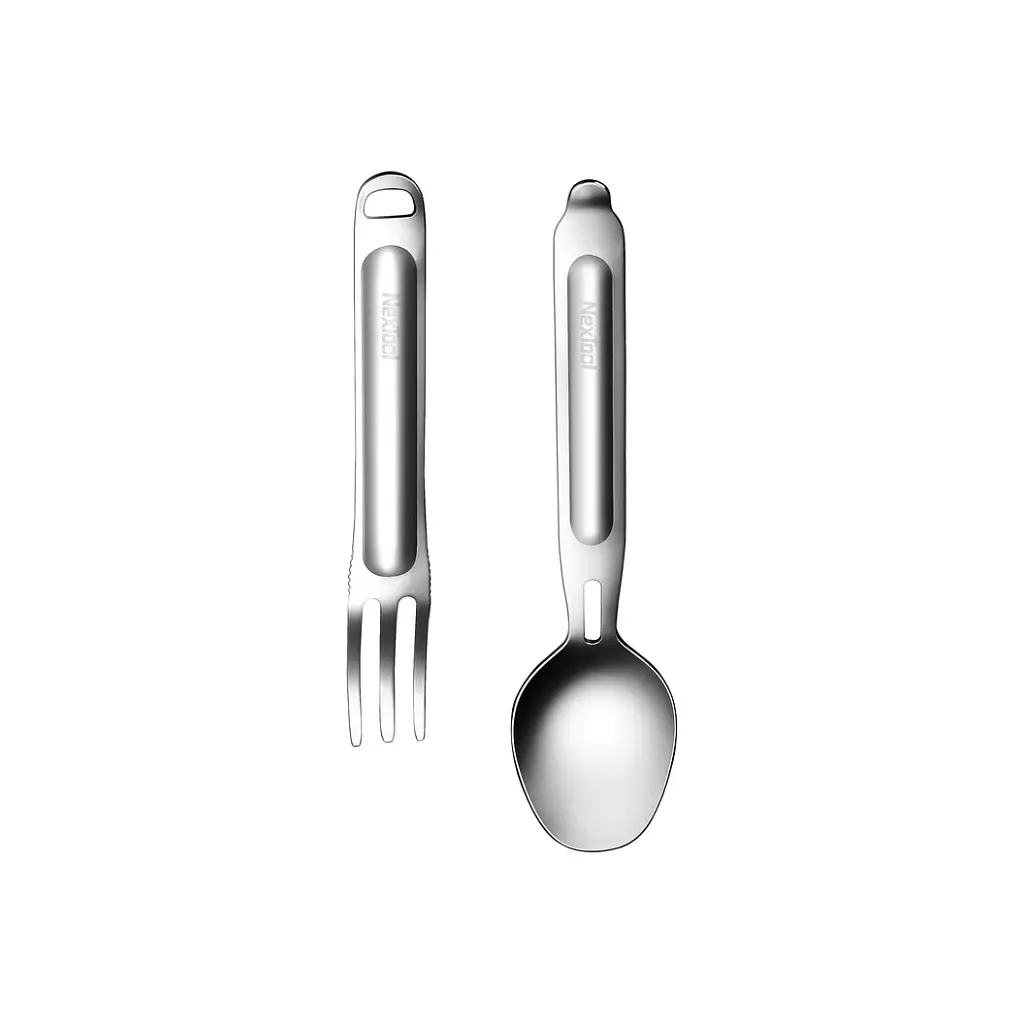 Набір туристичного посуду NexTool Portable Stainless Steel Tableware, нержавіюча сталь (NE20133) - фото 4