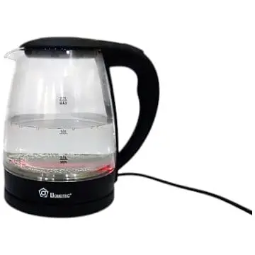 Електрочайник дисковий скляний Domotec 1.7 л 1800-2000Вт  - фото 3