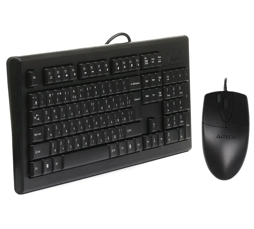 Комплект (Клавіатура та миша) A4Tech KRS-8520D USB Black (KRS-8520D Black) - фото 3