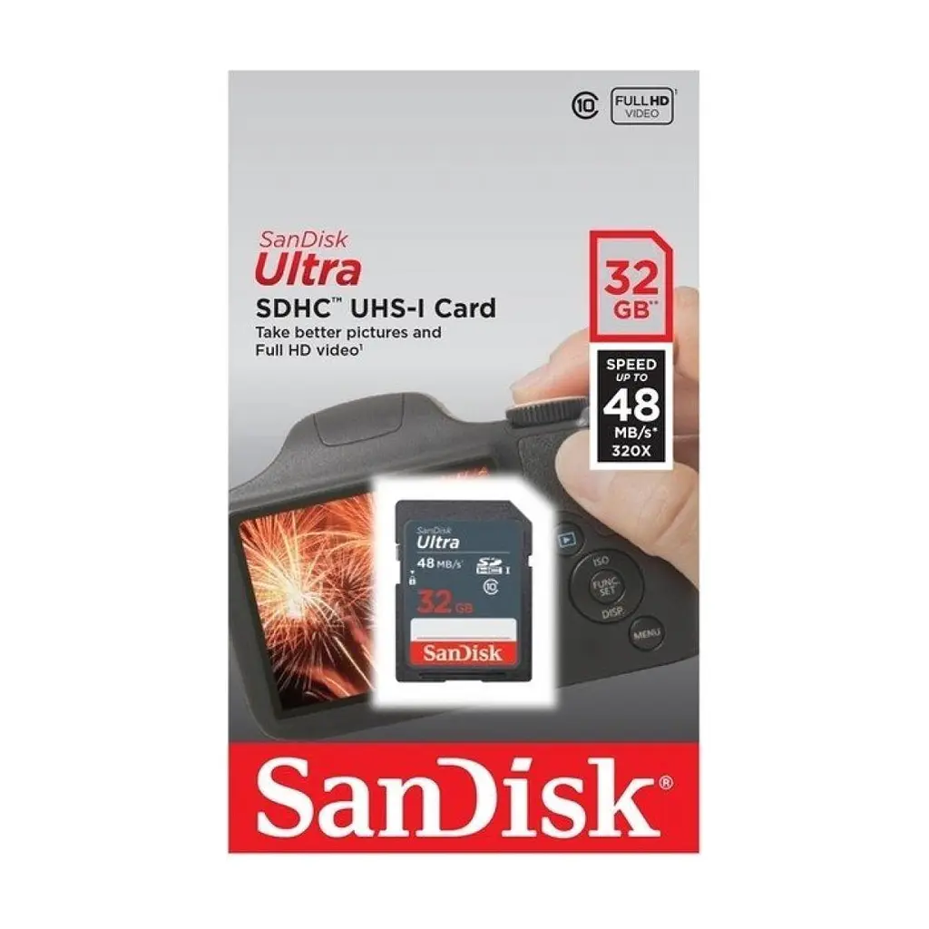 Карта пам'яті SanDisk 32GB SDHC class 10 UHS-I Ultra Lite (SDSDUNR-032G-GN3IN) - фото 3