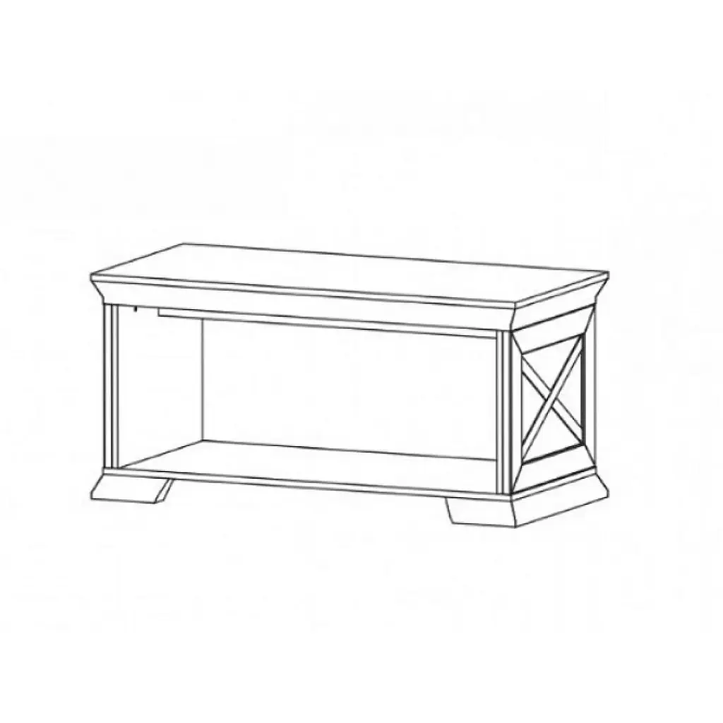 Стол журнальный Gerbor Марсель Ясен снежный / Дуб сонома трюфель (GRB-1272) - фото 2