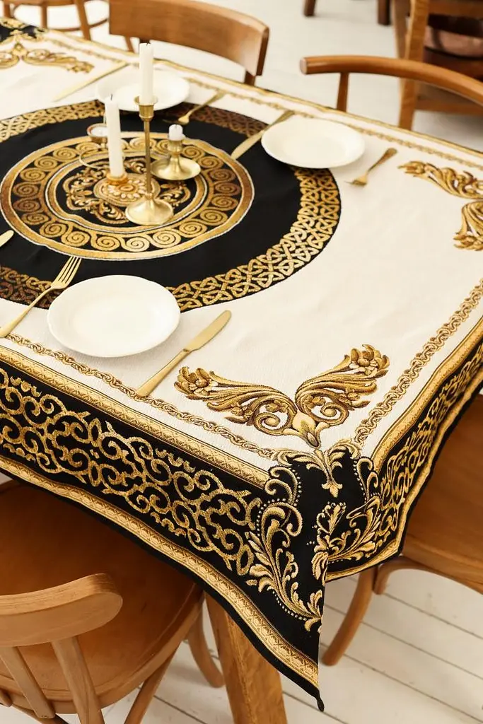 Скатертина гобеленова на стіл Baroque 135х180 см (025408) - фото 2