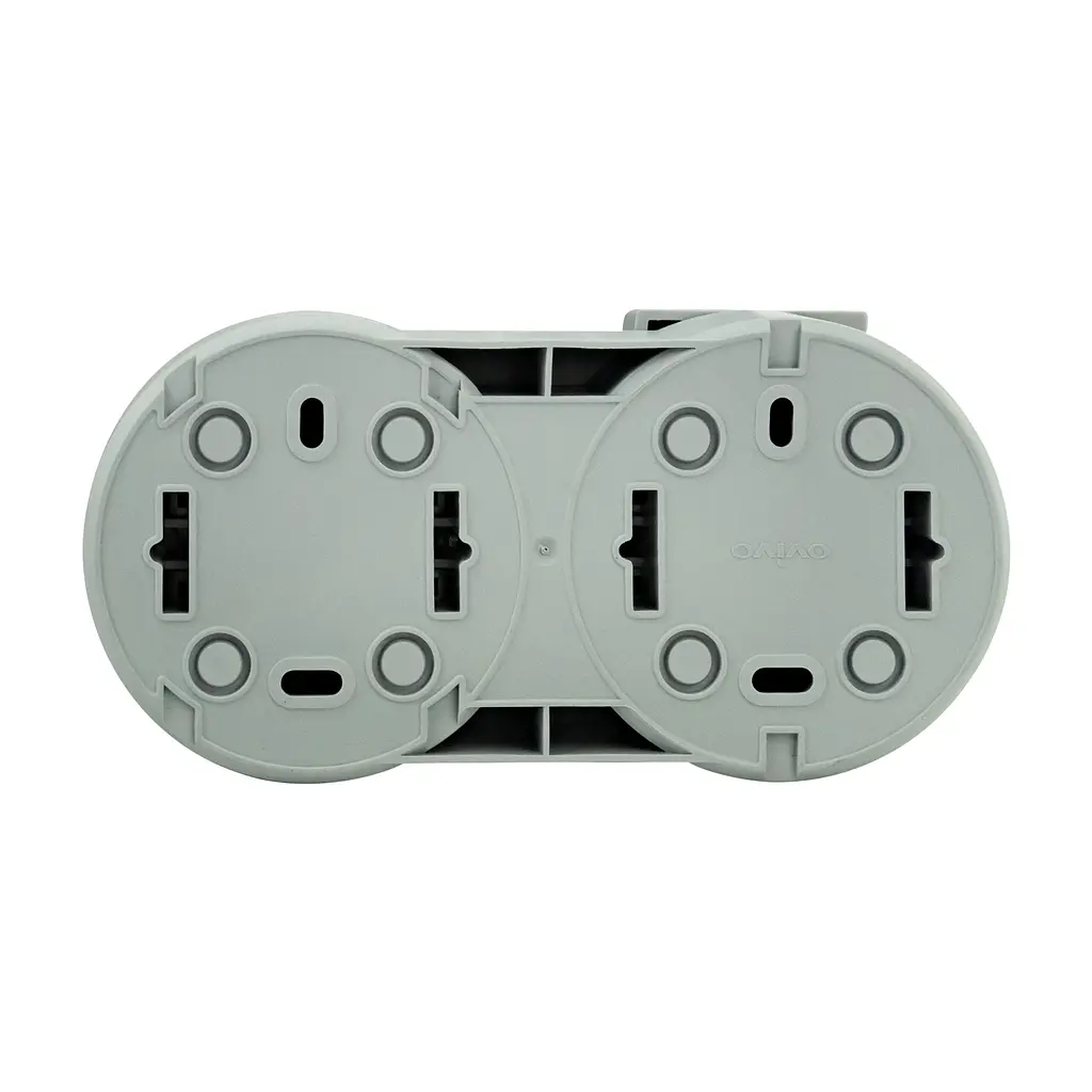 Розетка Ovivo Electric xOne з заземленням та кришкою + вимикач 1-й сіра - фото 3