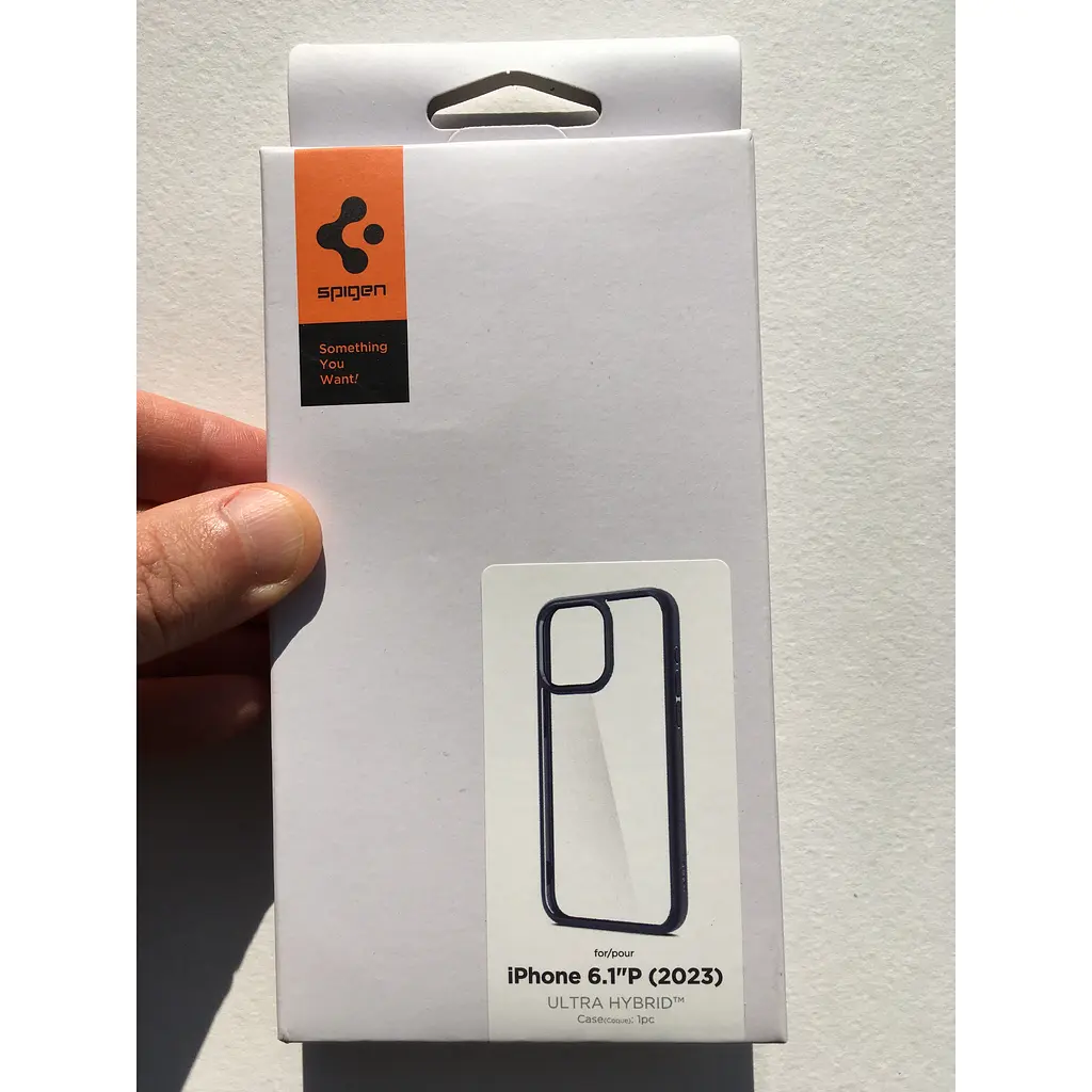 Прозрачный чехол Spigen Ultra Hybrid для iPhone 15 Pro (6.1") Navy Blue ACS06711 - фото 3