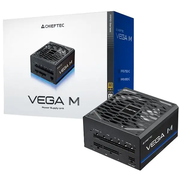 БЖ 750W Chieftec VEGA M PPG-750-C ATX 3.1 135mm, 80+ Gold, Fully modular, Retail (PPG-750-C) - фото 2